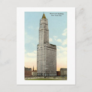 Postcard, New York City, Woolworth Building 1913 Postcard