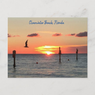 Postcard of a Clearwater Beach sunset