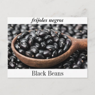 Postcard of Black Beans, or "Frijoles Negros."
