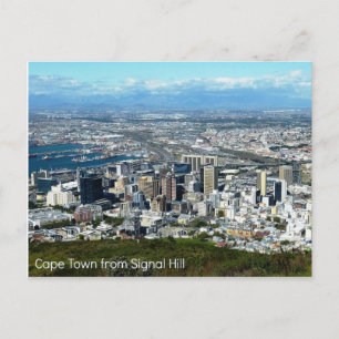 Postcard of Cape Town from Signal Hill