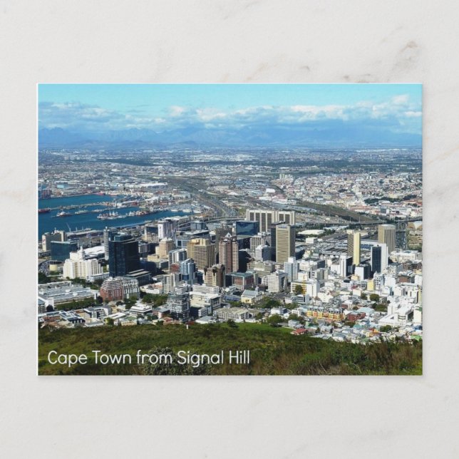 Postcard of Cape Town from Signal Hill (Front)
