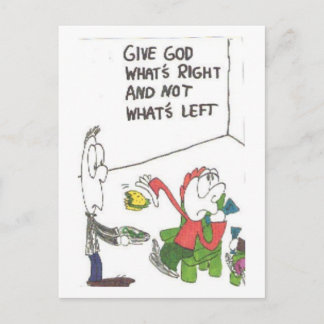 Postcard of fuinny church sayings, animated