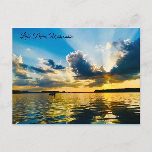 Postcard of Lake Pepin, Wisconsin (Front)