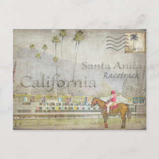 Postcard of Santa Anita Racetrack, California