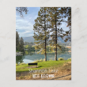 Postcard of Shannon Lake in West Kelowna, Canada.