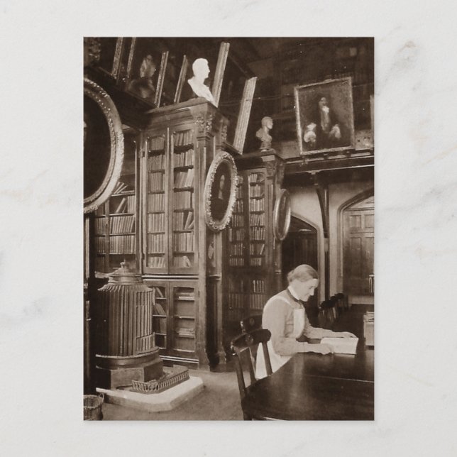 Postcard of the reading room (Front)