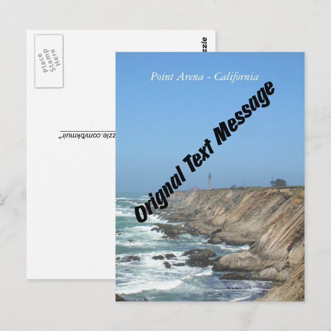 Postcard -  Original Text Message (Front/Back)