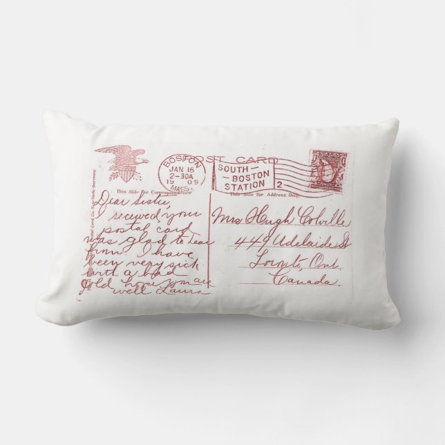 Postcard Pillow (Front)