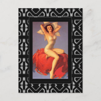 Postcard Pin up Girls Art Vintage Retro Print