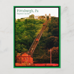 Postcard Pittsburgh-Incline-Colourful-Photo 