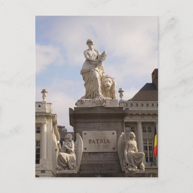 Postcard Pl. de Brouckere, Bruxelles, Brussels (Front)