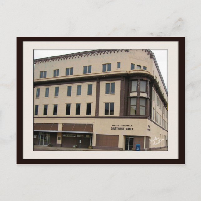 Postcard-Plainview TX Courthouse Annexe building Postcard (Front)