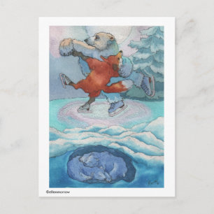 Postcard- Polar Bear & Fox-While You Were Sleeping Postcard