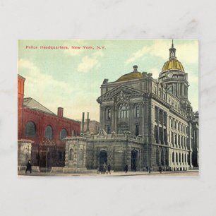 Postcard, Police Headquarters, New York City, 1911 Postcard