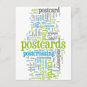 Postcard "Postcrossing green"