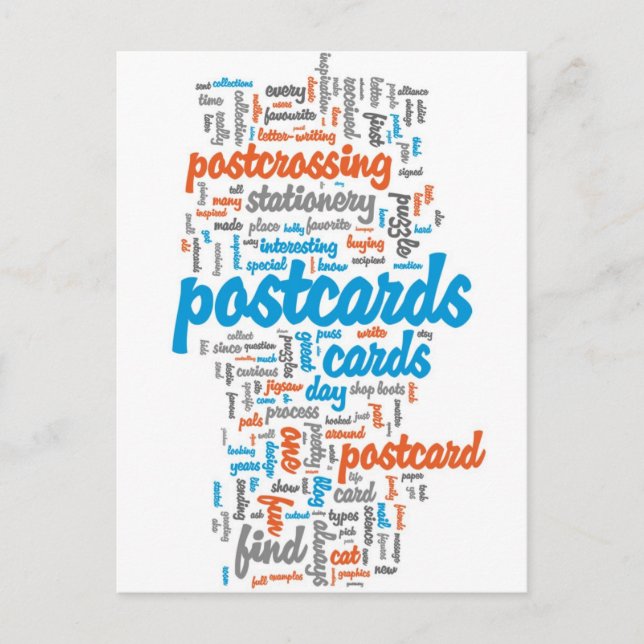 Postcard "Postcrossing red" (Front)