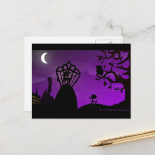 Postcard - Purple&Black Unicorn Silhouette Design
