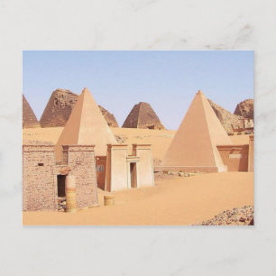 Postcard Pyramids of Meroe in Sudan