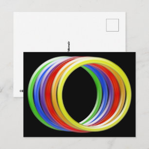 Postcard - Rainbow Rings