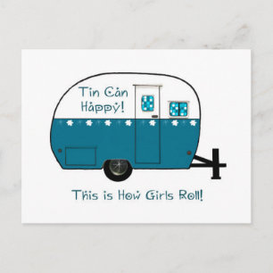 POSTCARD Retro Camper Trailer