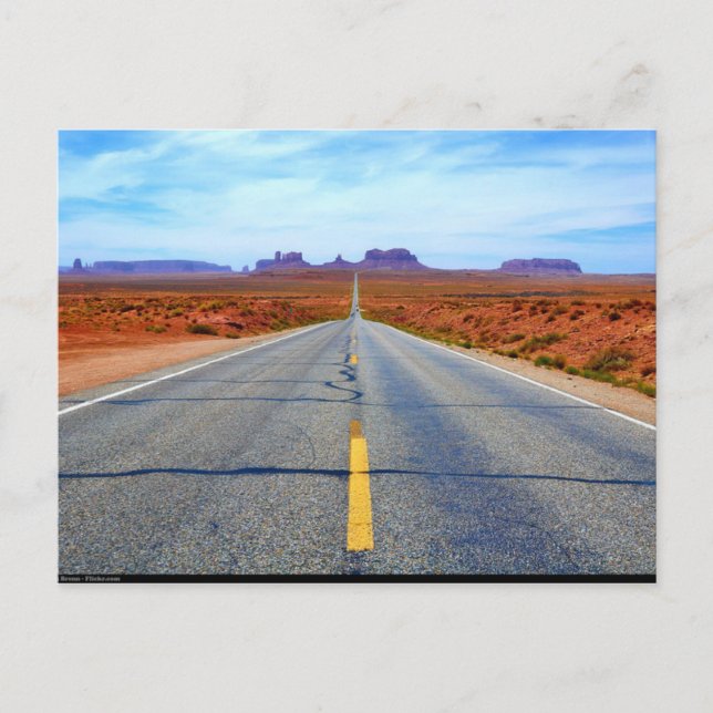 Postcard Road to Monument Valley , Utah, USA (Front)