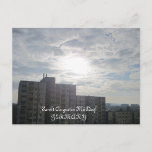 Postcard "Sankt Augustin Mülldorf" light on sky