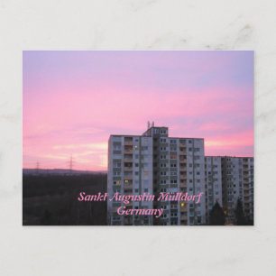 Postcard "Sankt Augustin Mülldorf" rose sky