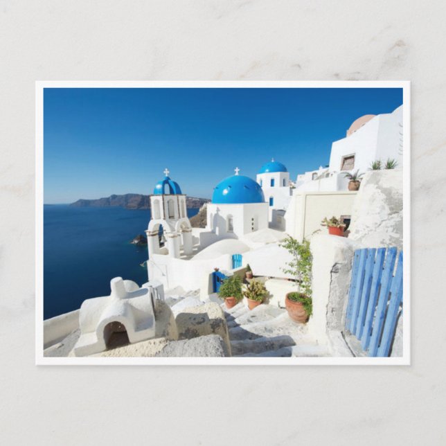 Postcard - Santorin in the Mediterranean (Front)
