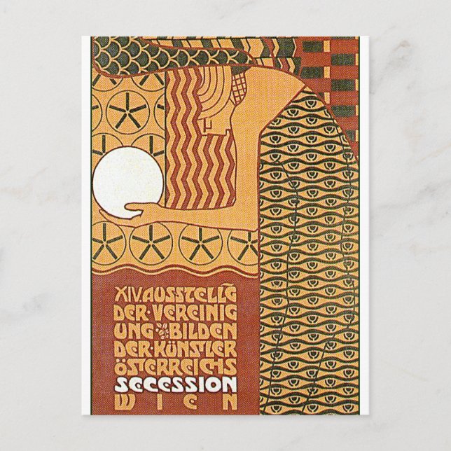 Postcard: Secession Art -14th Vienna Exhibit, 1902 Postcard (Front)