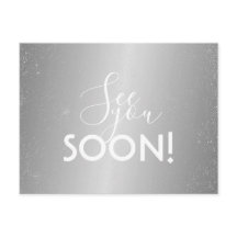 Postcard - See You Soon Silver