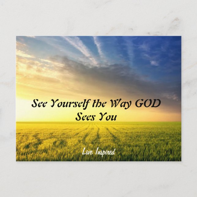 Postcard - See Yourself the Way GOD Sees You (Front)