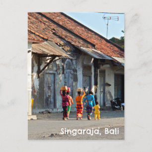Postcard Singaraja Bali Indonesia Balinese Women