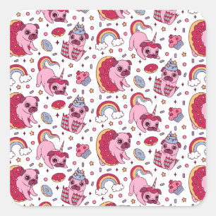 Postcard Square Sticker