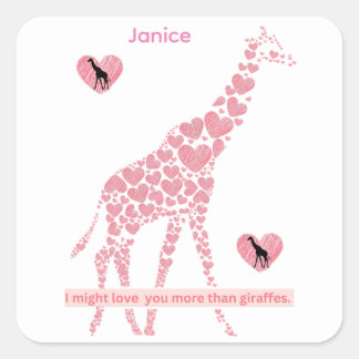 Postcard Square Sticker