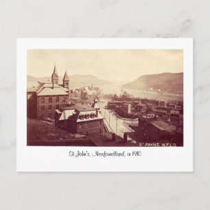 Postcard, St John's, Newfoundland, in 1910 Postcard