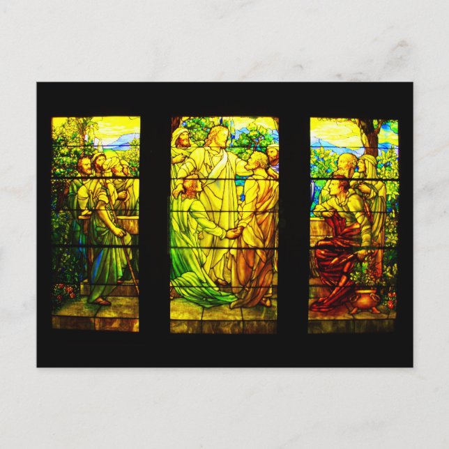 Postcard-Stained Glass-Tiffany 8 Postcard (Front)