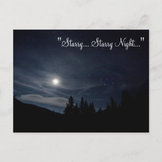 POSTCARD ~ "Starry.. Starry Night..."