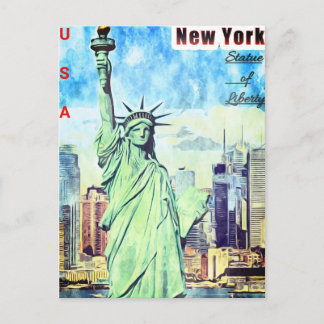 Postcard (* Statue of Liberty)