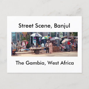 Postcard, Street Scene, Banjul Postcard