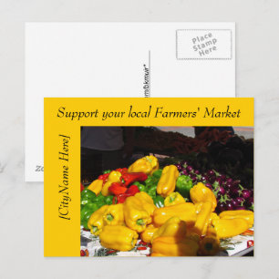 Postcard - Support Farmers Market - Peppers