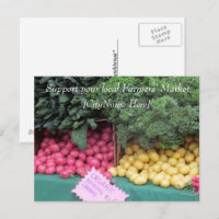 Postcard - Support Farmers Market - Potatoes