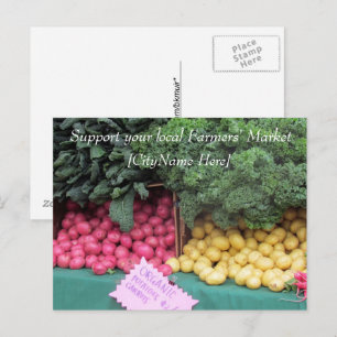 Postcard - Support Farmers Market - Potatoes