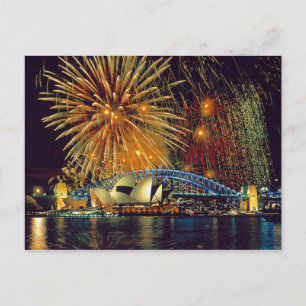 Postcard Sydney Opera House (Fireworks), Sydney