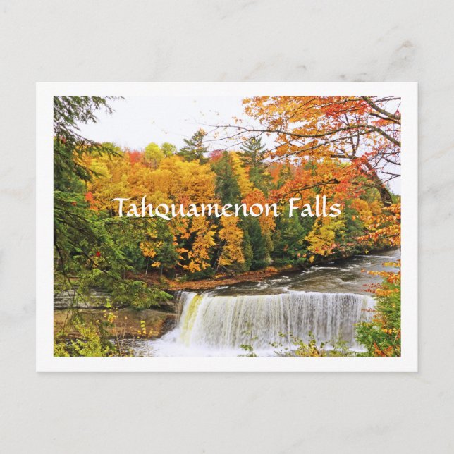 POSTCARD, TAHQUAMENON FALLS /FALL COLOR POSTCARD (Front)