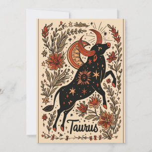 Postcard - Taurus Celestial Zodiac Art
