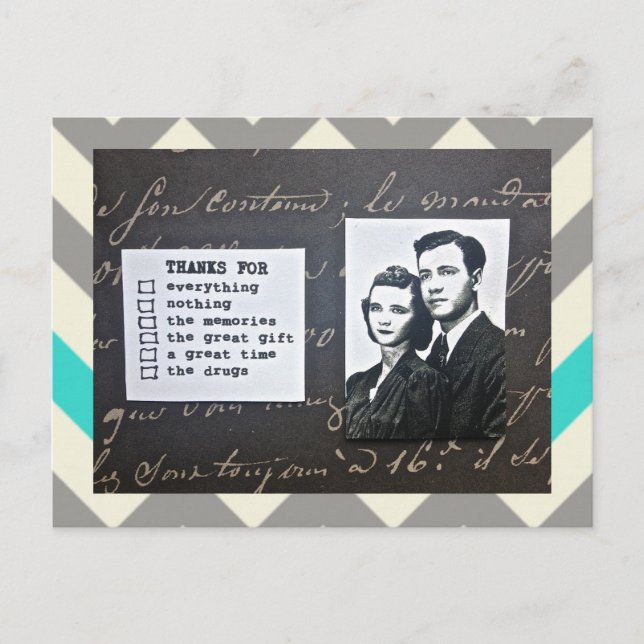 POSTCARD-THANK-YOU NOTE-FITS ANY OCCASION POSTCARD (Front)