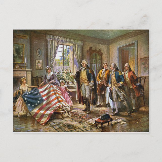 Postcard The Birth of Old Glory Percy Moran (Front)