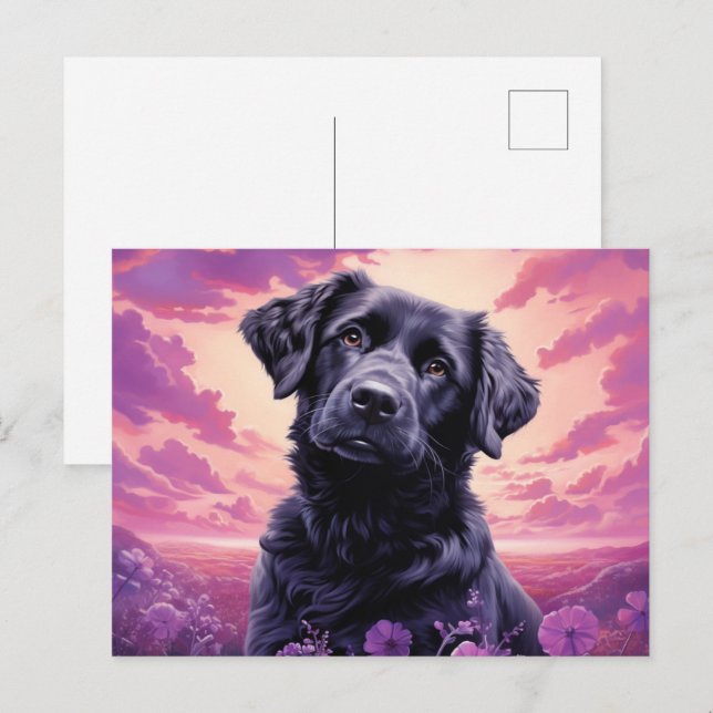 Postcard The Flower Admire (Front/Back)