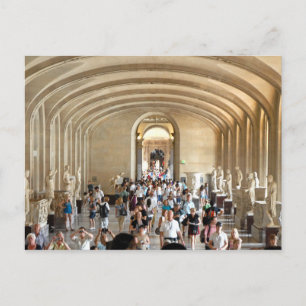 Postcard The Louvre Museum in Summer, Paris France