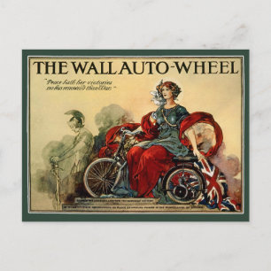 Postcard:  The Wall Auto Wheel Postcard